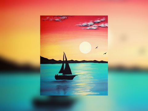Grab A Glass Of Wine And Learn To Paint 'Sailboat'! - Phillip Island Accommodation 0