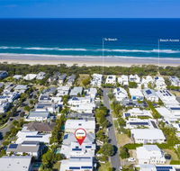 Ocean Blue On Salt Beach