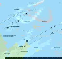 Fly to Green Island - Cruise Return